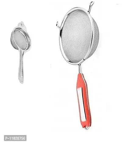 Trendy Stainless Steel Tea Strainer With Stainless Steel Premiun Quality Soup Juice Strainer