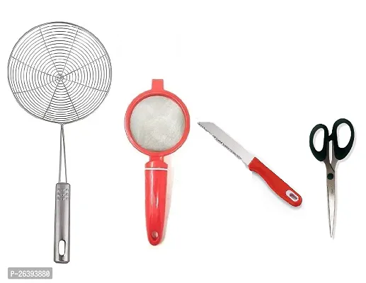 Jhara-Plastic Tea-Knife-Mini Scissors Stainless Steel Strainers And Sieves-thumb0