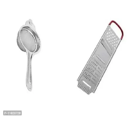 Trendy Stainless Steel Tea Strainer With Potato Chipser