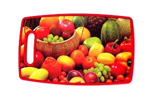 Plastic Chopping Cutting Board for Kitchen. Pack of 1 Pcs S1-thumb1