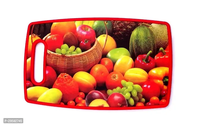 Plastic Chopping Cutting Board for Kitchen. Pack of 1 Pcs S1-thumb2