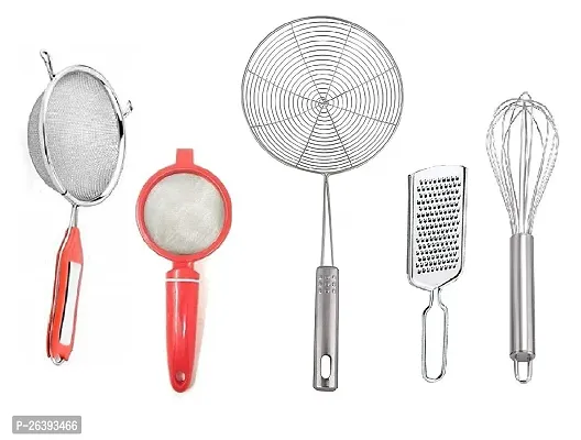 4 No Soup-Plastic Tea Strainer-Jhara-Kamani-Egg Beater Stainless Steel Strainers And Sieves-thumb0