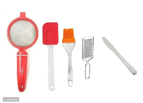 Plastic Tea-B Spatula Set-Kamani-Butter Knife Stainless Steel Strainers And Sieves