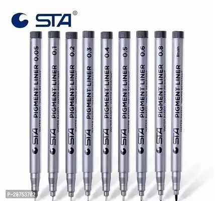 Skygold Black Pigmentliner Pen Set Black-thumb0