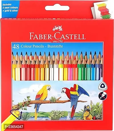 FABER - CASTELL COLOR PENCIL SET 48 SHADES FOR ARTISTS (MULTICOLOR)-thumb0