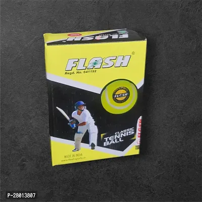 FLASH TENNIS BALL PACK OF 6 FOR CRICKET(RED)-thumb0