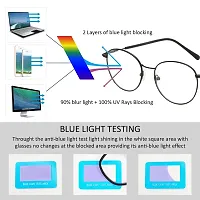 IMPLICIT Blue light Blocking Computer Glasses Zero Power Gaming Spectacles With Eye Protection, Anti Glare  Anti Eye strain for Men and Women-thumb4