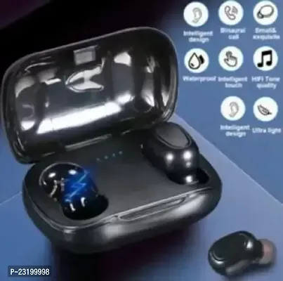 Stylish In-ear Volume Control With Microphone Bluetooth Wireless-thumb0