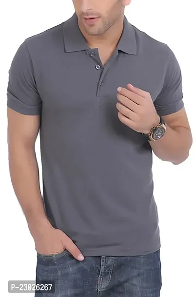 Men Stylish Cotton Casual T-Shirt-thumb0