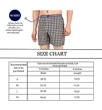 Mens Boxer Short/Boxer Cotton Side Pocket Checks 0514Small Multicolour-thumb3