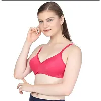 Women Cotton Lace Lightly Padded Bra, Pack of 4 Combo, Multicolor-thumb3