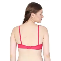 Women Cotton Red Colour Padded Bra, Pack of 4 Combo, Multicolor-thumb2