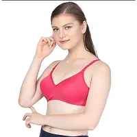 Women Cotton Red Colour Padded Bra, Pack of 4 Combo, Multicolor-thumb3