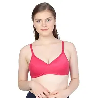 Women Cotton Red Colour Padded Bra, Pack of 4 Combo, Multicolor-thumb4
