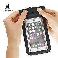 KITCHEN SUNRAY Transparent Waterproof Pouch for Mobile Phone, Cellphone Cover Bag for iPhone, Samsung, Redmi, Oppo up to 7.0 Inch (Pack of 1)-thumb4