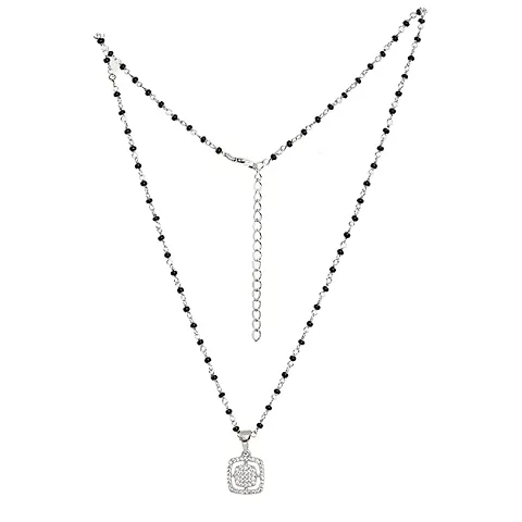 American Diamond One Gram Plated Combo Of 3 Mangalsutra For Women