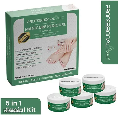 Professional Feel Manicure Pedicure Facial Kit With 5 In 1 Face Massager -Set Of 5 150 Gm -Manicure Pedicure-thumb0