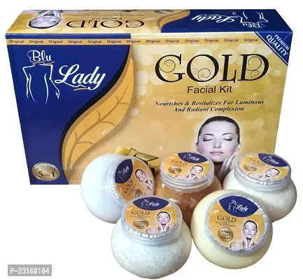 Prifix Blue Lady Aroma Magic Gold Facial Kit ,Aroma Gold Facial Kit-Gold 275Gm
