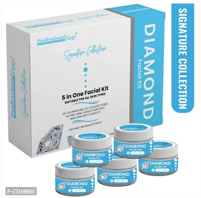 Professional Feel Dtan Diamond Facial Kit, Facial Kit For Women And Men Signature Collection Facial Kit -Diamond-275Gm