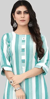 KALANABH Khadi Cotton Material Kurti for Women | Straight Cut Kurti | Readymade Girls Casual Wear Kurti | Office wear | Regular Fit-thumb4