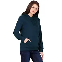 KALANABH Sweatshirt for Women, Cotton Blend Full Sleeves Sweatshirt for Women Stylish Latest Winterwear with Neck Hoodies (S, Yale Blue)-thumb3