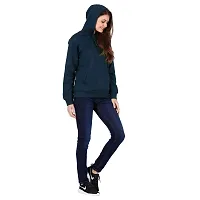 KALANABH Sweatshirt for Women, Cotton Blend Full Sleeves Sweatshirt for Women Stylish Latest Winterwear with Neck Hoodies (S, Yale Blue)-thumb4