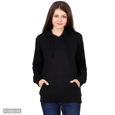 KALANABH Sweatshirt for Women, Cotton Blend Full Sleeves Sweatshirt for Women Stylish Latest Winterwear with Neck Hoodies-thumb0