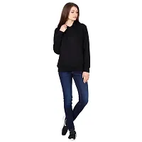 KALANABH Sweatshirt for Women, Cotton Blend Full Sleeves Sweatshirt for Women Stylish Latest Winterwear with Neck Hoodies-thumb2