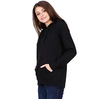 KALANABH Sweatshirt for Women, Cotton Blend Full Sleeves Sweatshirt for Women Stylish Latest Winterwear with Neck Hoodies-thumb3