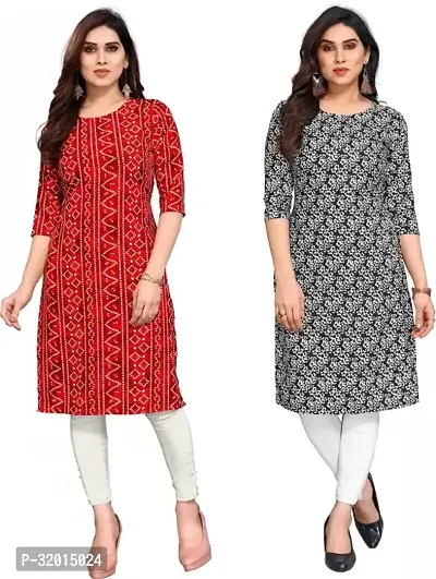 Beautiful Cotton Blend Printed Kurta Pant And Dupatta Set For Women Pack of 2-thumb0