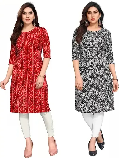 Trendy Straight Crepe Kurta Combo For Women