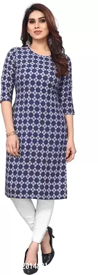 Beautiful Cotton Blend Blue Printed Kurta Pant And Dupatta Set For Women-thumb0