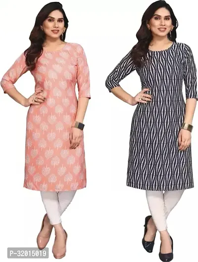 Beautiful Cotton Blend Printed Kurta Pant And Dupatta Set For Women Pack of 2-thumb0