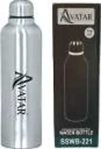 AVATAR 750 ML 221 STEEL WATER BOTTLE PACK OF 1 750 ml Bottle  (Pack of 1, Silver, Steel)-thumb1