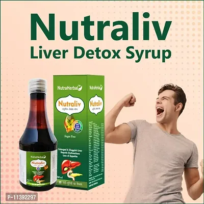 NutraHerbal Nutriliv Liver Tonic ,Ayurvedic Liver tonic LIVER OR DIGESTIVE DISORDER,GASTRIC,ACIDITY,LOSS OF APPETITE,ANEMIA,NATURAL SOURCE OF VITAMIN,CALCIUM  MINERALS 200ML-thumb0