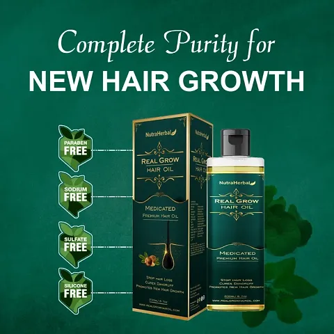 Nutraherbal Real Grow Hair Oil for Men And Women