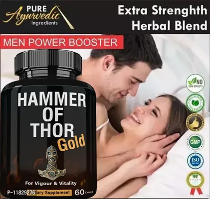 NutraHerbal hammer of thor Immunity Booster 60 capcules || Hammer -of- Thor Original Capsules, Mens Health - Men Power Booster - Kamasutra ndash; Ling Booster Capsules ndash; Long Time Sexual Medicine-thumb0