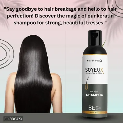 NutraHerbal Soyeux Keratin Shampoo 250ml - Revitalize and Nourish Your Hair