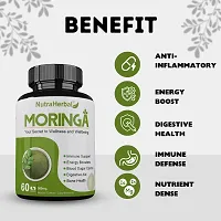 NutraHerbal Moringa Capsules Essential Nutrition -Pack of 60 Veg Capsules 500mg-thumb1