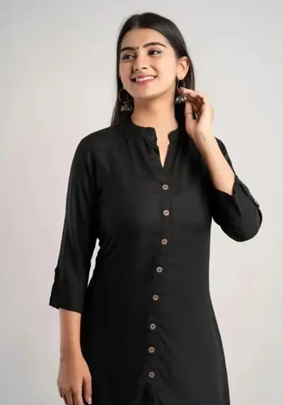 Classic Viscose Rayon Kurta Bottom Set For Women