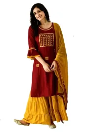 A LINE RAYON KURTA-thumb4