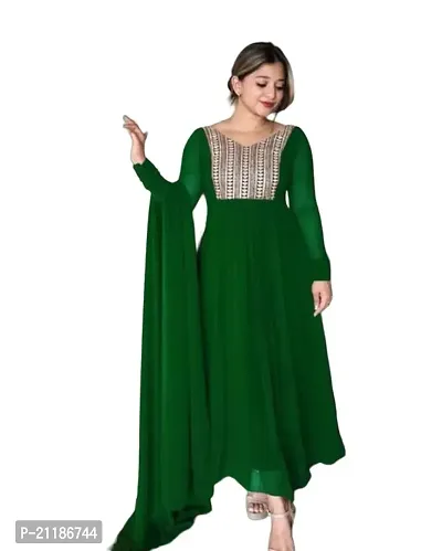 GEORGETTE KURTA WITH EMBROIDERY-thumb0