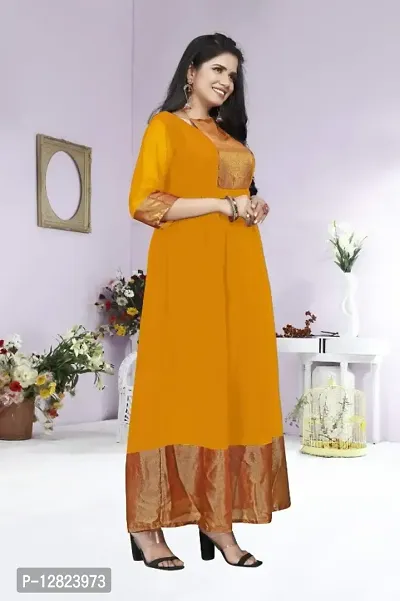 A LINE CHIIFON VISCOSE KURTA-thumb2