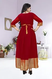 A LINE CHIIFON VISCOSE KURTA-thumb1