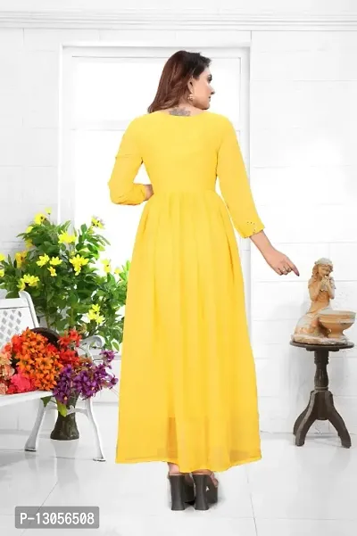 Fancy Georgette Gown For Women-thumb3