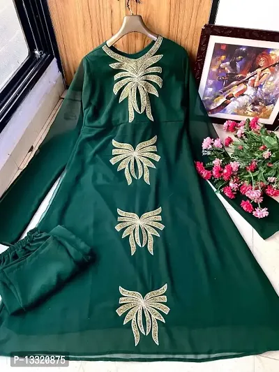 GEORGETTE KURTA WITH EMBROIDERY-thumb0