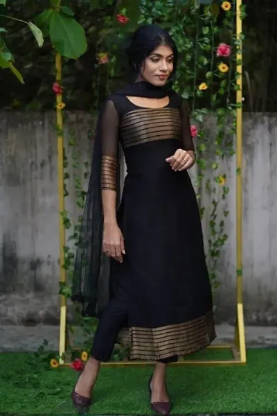 Navratri Special Fancy Viscose Silk Kurta Set For Women