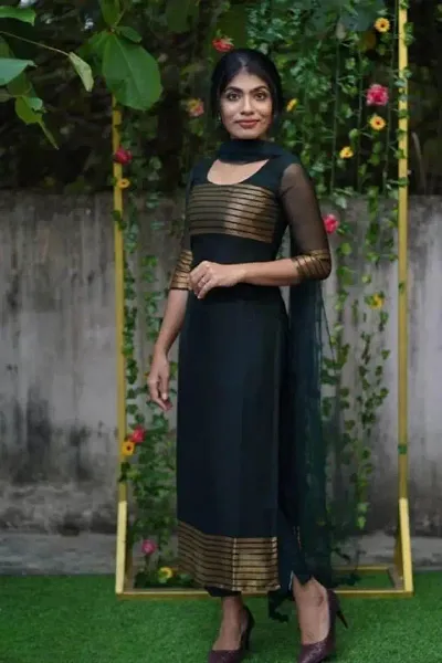 Navratri Special Fancy Viscose Silk Kurta Set For Women