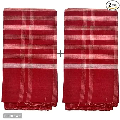 Stylish Cotton Checked Towel Combo