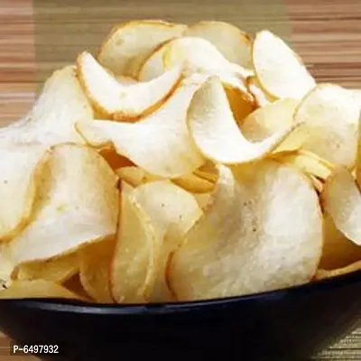 Worth2Deal Kerala Homemade Non Spicy Tapioca Chips, Kappa Chips 500gm-thumb0